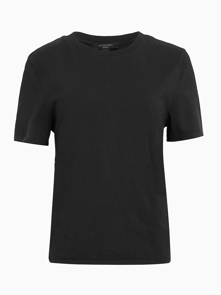 AllSaints Black Holli 100% Cotton T-Shirt - Image 6 of 6