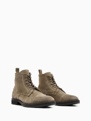 AllSaints Green Drago Suede Boots - Image 2 of 5