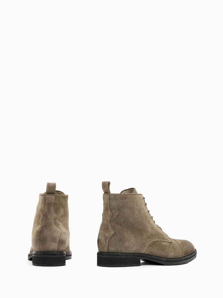 AllSaints Green Drago Suede Boots - Image 3 of 5