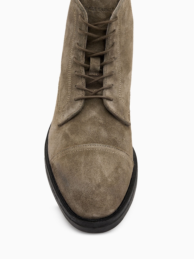 AllSaints Green Drago Suede Boots - Image 5 of 5
