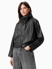 AllSaints Black Ryder Jacket - Image 1 of 10