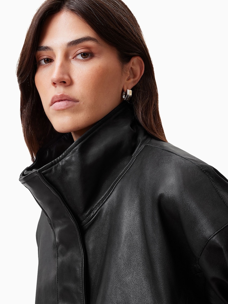 AllSaints Black Ryder Jacket - Image 2 of 10