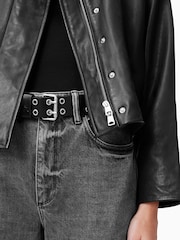 AllSaints Black Ryder Jacket - Image 9 of 10