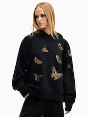 AllSaints Black Talon Diana Hoodie - Image 1 of 6
