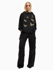 AllSaints Black Talon Diana Hoodie - Image 3 of 6
