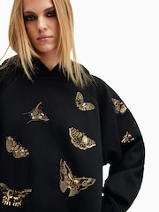AllSaints Black Talon Diana Hoodie - Image 4 of 6