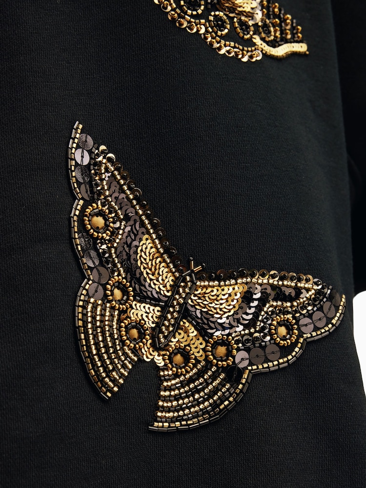 AllSaints Black Talon Diana Hoodie - Image 6 of 6