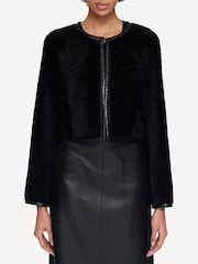 Joseph Black Maurice Reversible Shearling Leather Jacket - Image 5 of 7