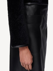 Joseph Black Maurice Reversible Shearling Leather Jacket - Image 6 of 7