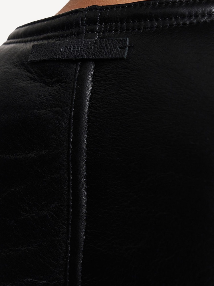 Joseph Black Maurice Reversible Shearling Leather Jacket - Image 7 of 7