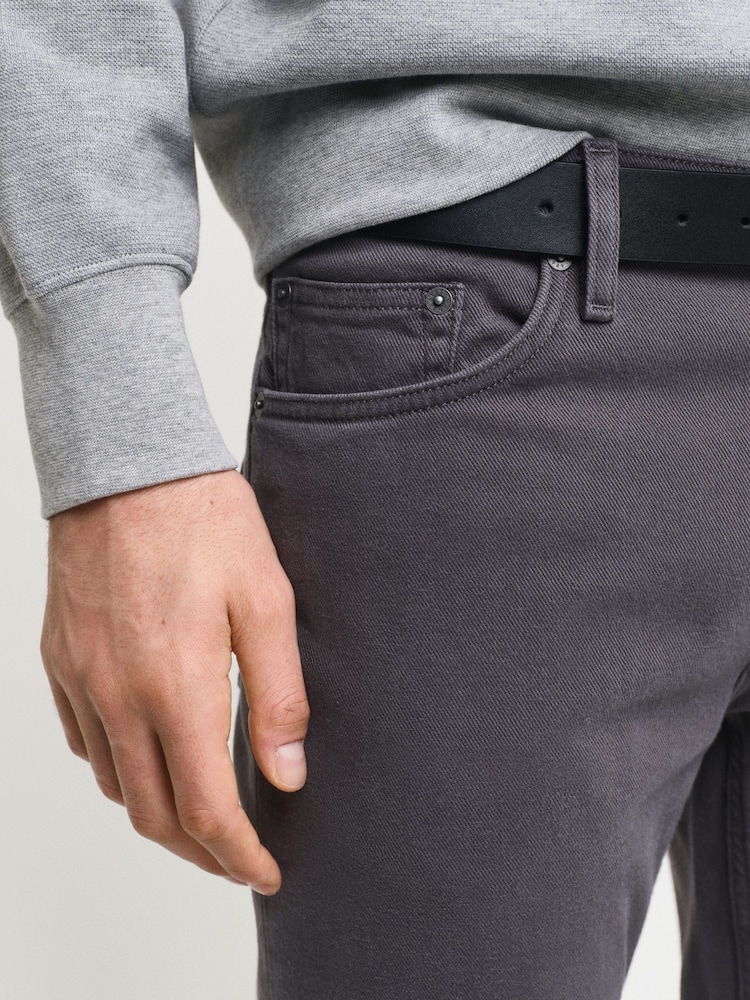 GANT Grey Regular Fit Soft Twill Jeans - Image 3 of 6