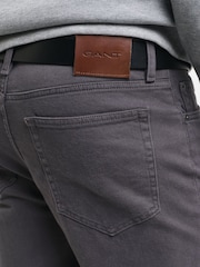 Grau - Gant Weiche Twill-Jeans Regular Fit - Bild 5 von 6