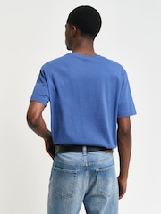 Hellblau - GANT – T-Shirt mit 100 % Baumwolle und Shield-Logo - Bild 2 von 4