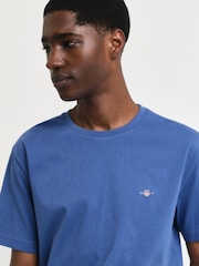 Hellblau - GANT – T-Shirt mit 100 % Baumwolle und Shield-Logo - Bild 4 von 4