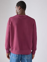 GANT Red Regular Fit Shield Logo Sweatshirt - Image 2 of 5