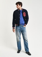 GANT – Pullover aus superfeiner Lammwolle mit Rundhalsausschnitt - Bild 4 von 4
