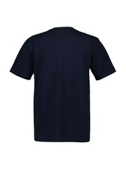 GANT Blue Textured Rib Short Sleeve 100% Cotton T-Shirt - Image 5 of 5