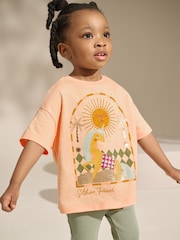 Pink Unicorn Short Sleeve T-Shirt and Flare Leggings Set (3mths-7yrs) - Image 2 of 8