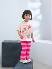 Pink Padded Picnic Characters Short Sleeve T-Shirt and Flare Leggings Set (3mths-7yrs) - Image 1 of 9