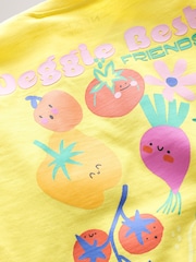 Yellow Padded Fruit Characters Short Sleeve T-Shirt and Cycle Shorts Set (3mths-7yrs) - Image 9 of 11