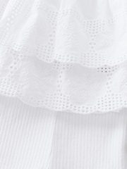 Cream Broderie Vest and Cycle Shorts Set (3mths-7yrs) - Image 8 of 8