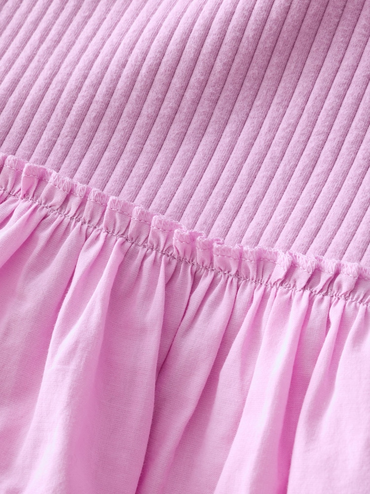 Lilac Purple Broderie Vest and Cycle Shorts Set (3mths-7yrs) - Image 8 of 8