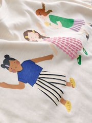 Ecru Girls Short Sleeve T-Shirt and Cycle Shorts Set (3mths-7yrs) - Image 8 of 9