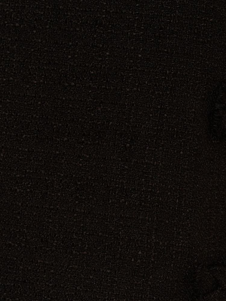 Adrianna Papell Tweed Sheath Black Dress - Image 7 of 7
