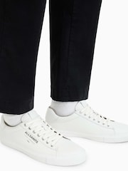 AllSaints White Underground Leather Low Top - Image 6 of 7