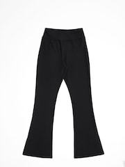 Danskin High Waist Split Hem Flare Yoga Black Trousers - Image 4 of 6