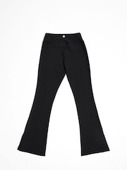 Danskin High Waist Split Hem Flare Yoga Black Trousers - Image 5 of 6