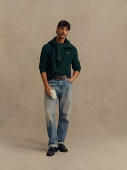 GANT Green Superfine Lambswool Crew Neck Sweater - Image 2 of 6