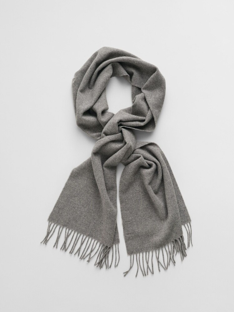 GANT Grey Unisex Wool Scarf - Image 2 of 3