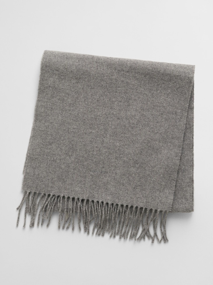 GANT Grey Unisex Wool Scarf - Image 3 of 3