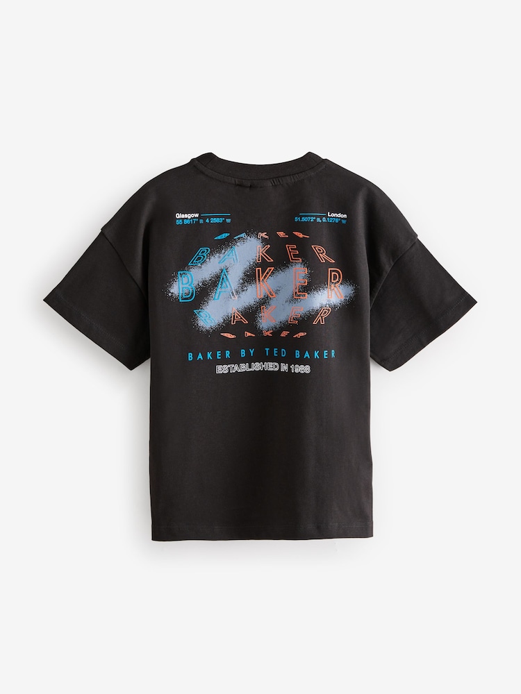 Baker by Ted Baker 100% Cotton Graphic T-Shirt - Image 2 of 4 Baker by Ted Baker 100% Cotton Graphic T-Shirt - Image 2 of 4