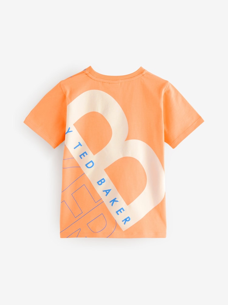 Naranja - Camiseta con estampado gráfico en la espalda de algodón 100% de Baker by Ted Baker - Imagen 2 de 5 Naranja - Camiseta con estampado gráfico en la espalda de algodón 100% de Baker by Ted Baker - Imagen 2 de 5