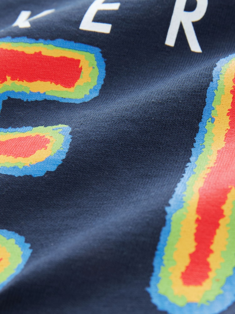 Baker by Ted Baker Blue Graphic 100% Cotton T-Shirt - Image 4 of 4