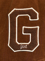 GANT Brown Courduroy Varsity 100% Cotton Jacket - Image 5 of 5