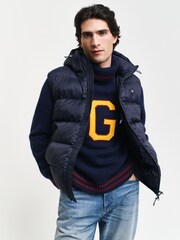 GANT Blue Active Cloud Gilet - Image 1 of 6