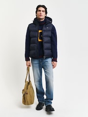 GANT Blue Active Cloud Gilet - Image 3 of 6
