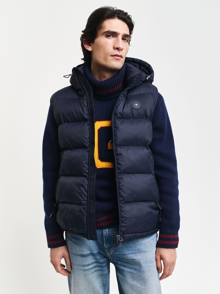 GANT Blue Active Cloud Gilet - Image 6 of 6