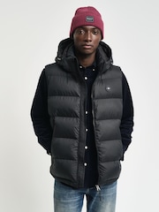 GANT Black Active Cloud Gilet - Image 1 of 6