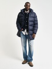 GANT Blue Active Cloud Mid Length Jacket - Image 3 of 6