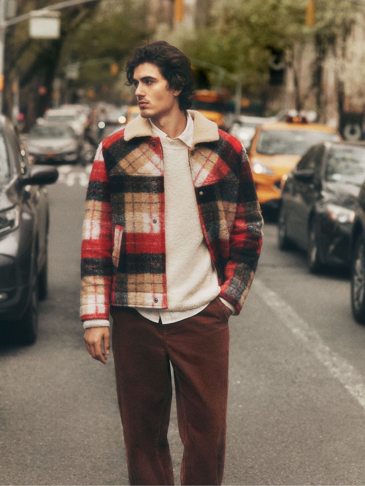 GANT Red Sherpa Jacket - Image 1 of 7