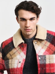 GANT Red Sherpa Jacket - Image 7 of 7