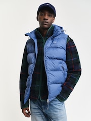 GANT Sky Blue Active Cloud Gilet - Image 1 of 8