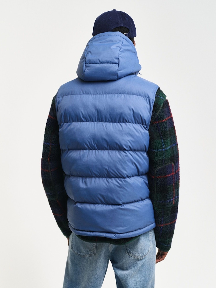 GANT Sky Blue Active Cloud Gilet - Image 2 of 8