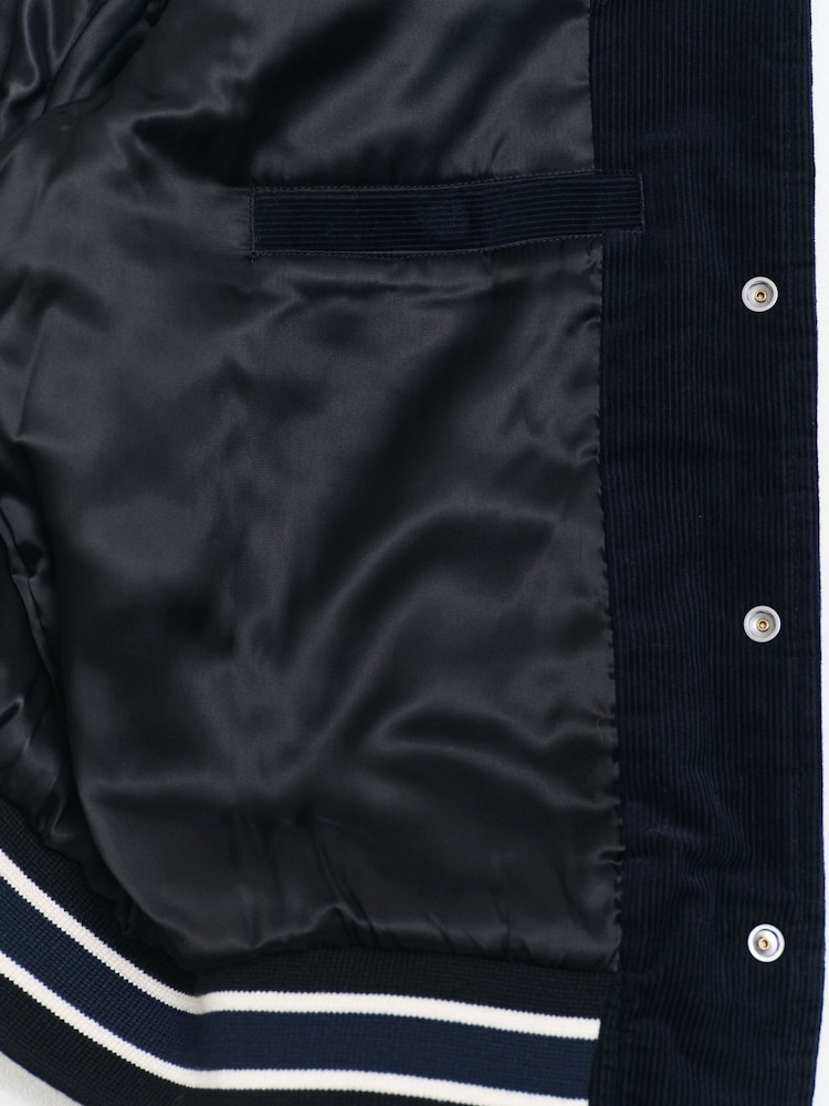 GANT Blue Courduroy Varsity 100% Cotton Jacket - Image 5 of 5