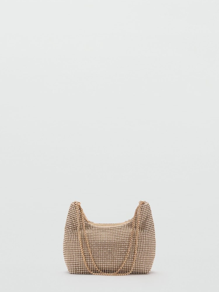 Mango Gold Chain Bag With Crystals - Image 2 of 3