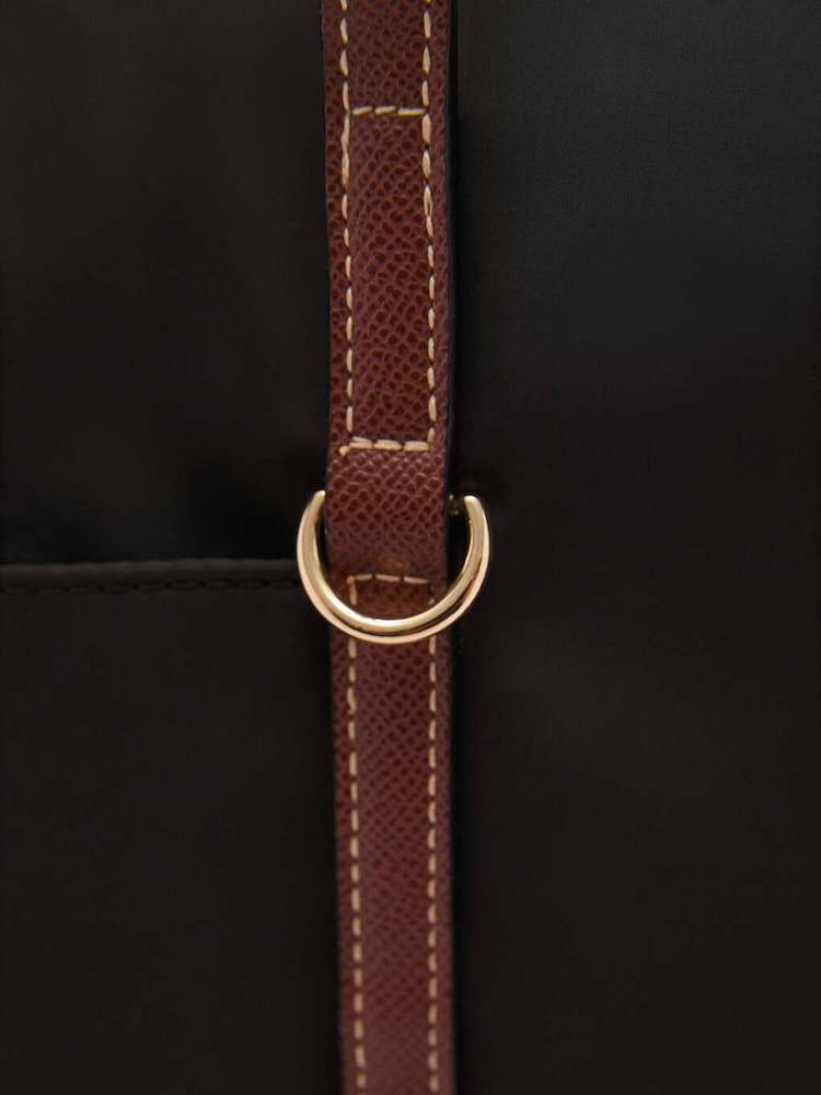Mango Black Nylon Shopper Shoulder Bag - Image 3 of 3 Mango Black Nylon Shopper Shoulder Bag - Image 3 of 3